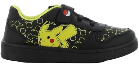 Leomil Pokémon Basket Enfant Chaussures Boys 27, Idéal pour l'école et Les Loisirs, Noir