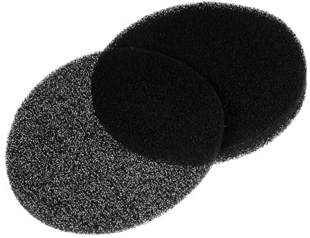 HANABASS 4pcs Activated Carbon Compost Bin Filters, Round 7.25inch Replacement Pads for Kitchen Composter and Cat Litter Box, Odour Control Compost Bin Accessories