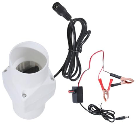 Inline Duct Fan Ventilation Exhaust Boosters Fan Filter Duct 12V Extractor Blower Adjustable Speed Exhaust in Line Engine