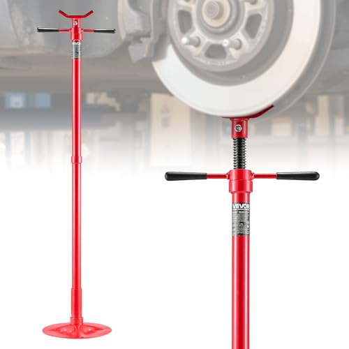 VEVOR Underhoist Support Stand, 1/2 Ton (1102 lbs) Capacity Under Hoist Jack Stand, Lifting from 54.02 to 83.86, Bearing Mounted Spin Handle, Self-Locking Threaded Screw, Support Vehicle Components