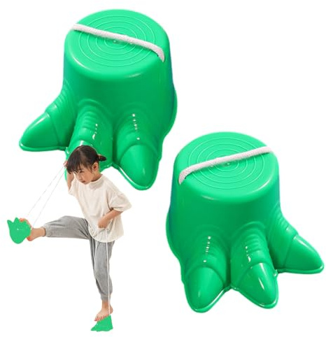 Stelzen für Kinder, Stelzen für Kinder, 2 Stück große Füße, aktives Spielzeug für Kinder, klassisches Dinosaurier-Fuß-Picknick-Set, Gleichgewichtsstelzen für Wettkampf