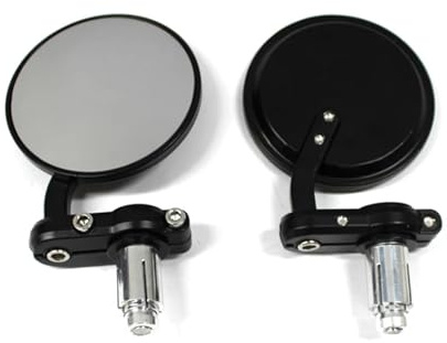 Motorrad Spiegel Für Aprilia Für Tuono Für Mana Für Dorsoduro Für Shiver Für Pegaso Für SR50R Für Sportcity 7/8'' 22mm Rückspiegel Lenkerendenspiegel(Black)