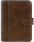 BIND 15601 Systemplaner A5 aus Lederimitat, brauner Timeplaner, Mappe ca. 24 x 19 x 4 cm, Kalendermappe mit Systemeinlage mit Kalender 1 Woche=2 Seiten, Systemmappe mit Druckverschluss
