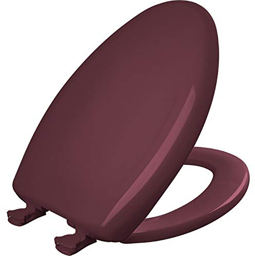 Bemis 1200SLOWT 373 WC-Sitz schließt langsam, löst sich nie und lässt sich leicht entfernen, länglich, Kunststoff, Dunkellila (Loganberry)
