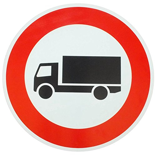 ORIGINAL Verkehrszeichen Nr. 253 LKW Verbot f. Kraftfahrzeuge über 3,5 t ausgenommen Personenkraftwagen und Kraftomnibuss Verkehrsschild Straßenschild Schild Schilder StVO Verkehrsschilder