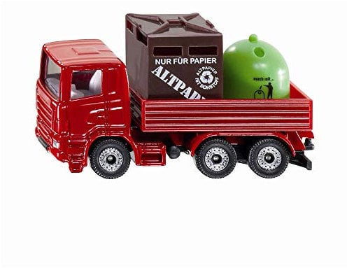 Siku Recycling Truck Miniature Replica Toy Model Vehicle Garbage Bins Collectors