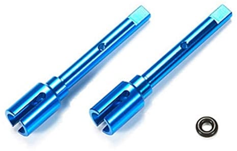 TAMIYA 300054502 54502 Ersatzteil TT-02 Alu-Mitnehmer Antriebswelle, Blau