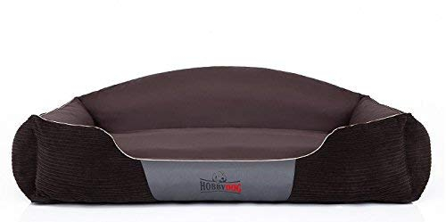 DOGGY Hundebett Krone Kord, Hundesofa, Hundekorb, XL, XXL, TOP QUALITÄT (XXL)