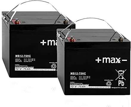 Akku kompatibel Vermeiren Carpo 4 2x 12V 75Ah 24V Elektromobil E Scooter AGM
