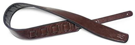 Stagg 22451 Padded Leather Style Guitar Strap - Brown