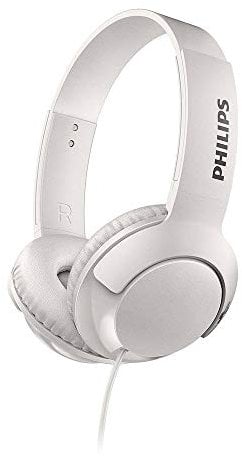 Phillips 070WT/00 Bass + Foldable On-Ear Headphones White