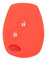 BROVACS Silicone Cover Protector Case Holder Skin Jacket Compatible with RENAULT DACIA 2 Button Remote Key Fob CV4350 Orange