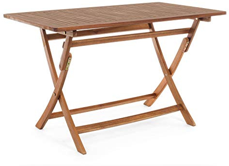 Klappbarer Gartentisch rechteckig 120x70x h73 cm