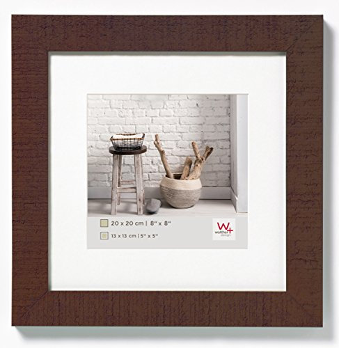 walther design Bilderrahmen nussbaum 20 x 20 cm Home Holzrahmen HO220N
