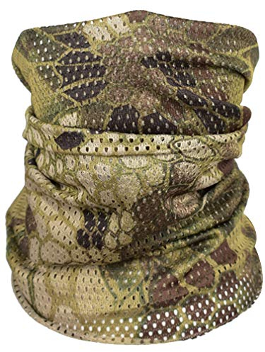 QMFIVE Taktischer Tarnungs-Schal, Unisex Mehrzweckmilitärstirnband-Art-Kopf-Verpackungs-Gesichts-Ineinander greifen-Halstuch