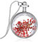 LnLyin Glass Bottle Necklace Natural Dandelion Seed in Glass Necklace Make A Wish Silver Plated Jewelry (F)