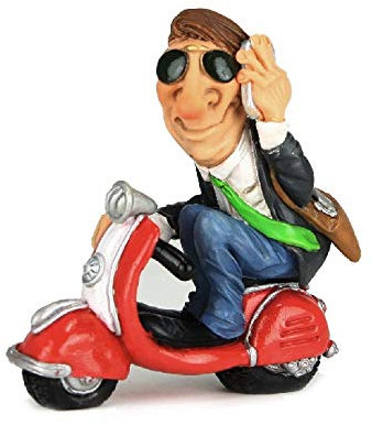 Les Alpes 010 99005 auf Vespa & Smartphone 8 cm Kunstharz Funny Dekofigur Handy