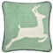 PAD - Hirsch - Kissen, Zierkissen, Kissenhülle - 50 x 50 cm - Farbe: Green - Kuschelweich - ohne Füllung