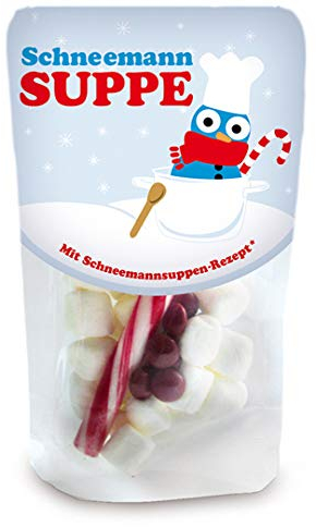 Jeweils 18 g verschiedene Marshmallows / Schaumzuckerspeckbälle (Schneemann Suppe)