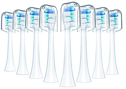 REDTRON Ersatzbürstenköpfe kompatibel mit Philips, 8 Stück Plaque Defense Zahnbürstenköpfe, kompatibel mit ProResults, Flexcare, FlexCare Platinum, Healthywhite, EasyClean (Weiß), Stil 1