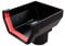 Black Square Gutter Stop End Outlet, Freeflow 114mm Rain Water Systems