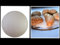 KOCH #61 Massive Backstahl Platte 38cm RUND - Pizza & Brot wie aus dem Steinofen - Perfekte Burger + Steaks auf dem Grill braten! - 5mm Stärke - Gewicht 4,45 KG - Backofen & Grill - Bonus: Stofftasche