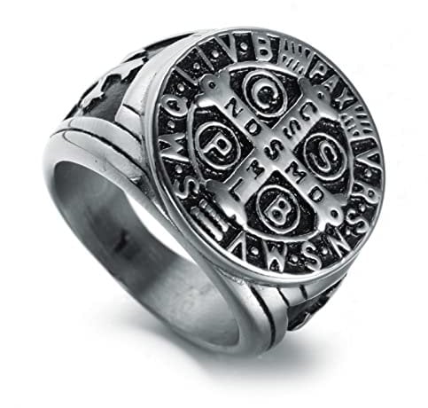 HCMA Jerusalem Kreuz Ring Edelstahl Kreuzritter Religiöse Männliche Mittelalterliche Tempelritter Militärringe Für Männer Schmuck Geschenk