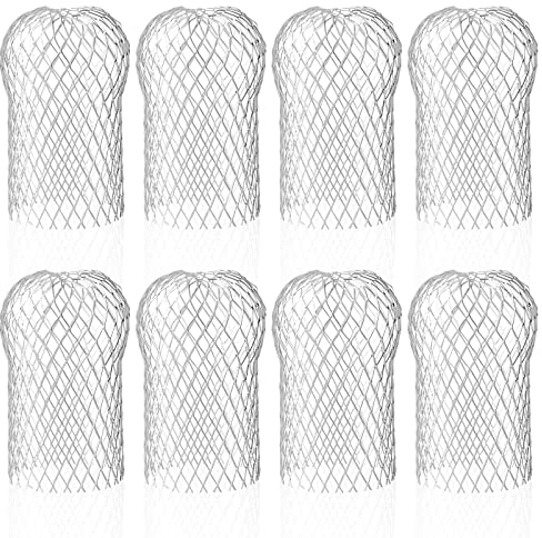 EFUTURETIME Filtro de aluminio para canalones (8 unidades), protección para canalones, hojas, suciedad, musgo, protección para tubos de techo