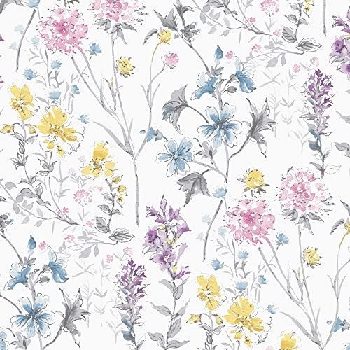 Laura Ashley Wild Meadow Multicolor Wallpaper