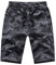 Tansozer Kurze Hosen Herren Camouflage Sommer Sport Baumwolle Sweatshorts Mit ReißVerschluss - Männer Sweat Gym Running Shorts Dunkelgrau S