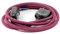 Câble plat textile 2 fils (2 x 0,75 mm²) 1,80 m avec interrupteur et embouts Noir/argenté/noir/blanc/rouge