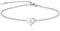 Personalised Bracelets for Women Sterling Silver Bracelet Heart Bracelet Gifts for Women Birthday Christmas Valentines Mothers Day Thanksgiving Day