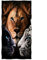 Violetpos Badetuch Löwe Gepard Tiger 70 cm x 140 cm Strandtuch