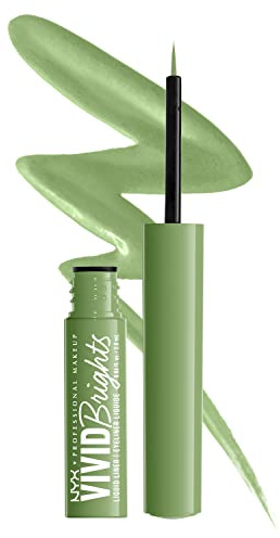 Nyx Professional Makeup - Vivid Brights Liquid Liner - Green Liquid Eye Liner - Ghosted Green