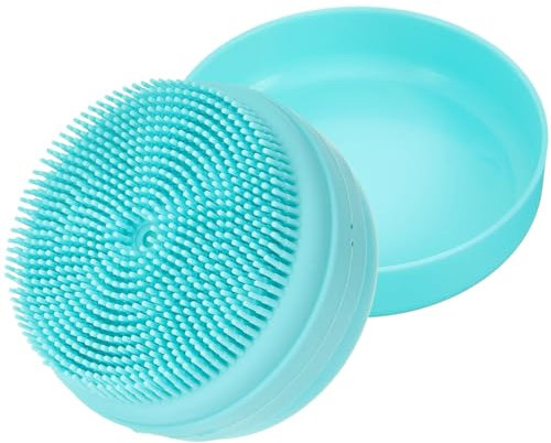 Beaupretty Scrubber per Il Corpo in Silicone Spazzola Esfoliante Massaggio per Il Bagno Spazzola Rotonda Portasapone con Cordino