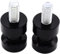 SHLPDFM 2 Stück 8mm M8 CNC Aluminium Schwingenadapter Ständer Bobbins Spool Racingadapter Adapter Ständeraufnahme Schieberegler （Schwarz）