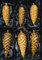 Thüringer Christbaumschmuck Exclusiv Gold Zapfen 12+16cm Handarbeit Germany 6er Set