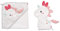 Fehn 057263 Kapuzenbadetuch Einhorn – Maße: 80 x 80 cm & 057270 Waschhandschuh Einhorn/Waschlappen mit Tiermotiv für fröhlichen Badespaß, für Babys und Kinder ab 0+ Monaten
