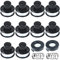 A6226&RS-136-BKP Bobine de fil Compatible avec Black et Decker Auftipp Coupe-herbe GL250 / GL310 / GL360, 10 Bobine de fil+2 Couvercle d'arbre+ 2 Ressort