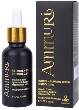 Retinol 2.5% Pro Face Serum Hyaluronic Acid Natural Ingredients For Skin Firming