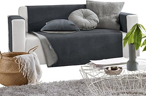 Looks by Wolfgang Joop Sessel- und Sofaschoner grau/Silber Größe 100x200 cm