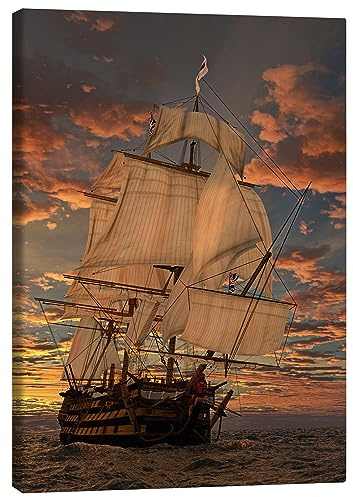 Posterlounge Die HMS Victory Leinwandbild
