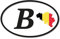 Stickerfreaks Länder Aufkleber 16x10cm Kennzeichen Belgien mit Kontur/Umriss Digitaldruck KFZ Urlaub Wohnmobil StVO