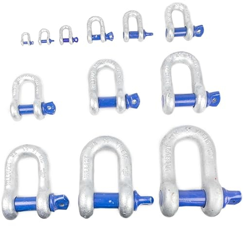 Hochfeste Schäkel mit Augbolzen - Feuerverzinkter Stahl - Tragfähigkeit von 0,33t bis 25t wählbar (9,5 Tonnen)