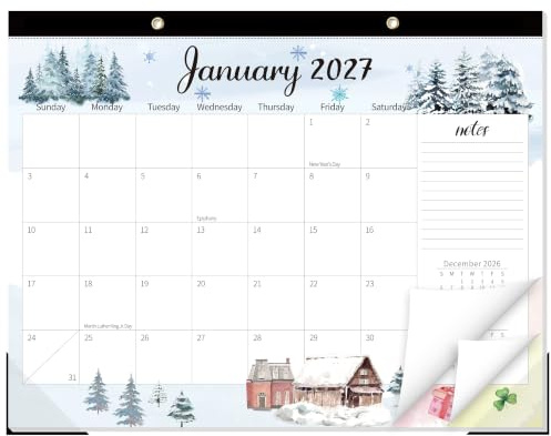 GuassLee Large Desk Calendar 2027-2028, 18 Months, 22 x 17