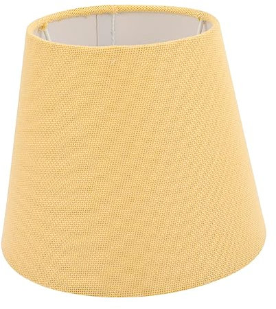 BESTonZON Lampenschirm Für Tischlampe, Ampenschirm Gelb Textilschirm Lampe Groß Lampenschirme Aus Stoff, Kleiner Textilschirm Lampe, Konischer Schirm Lampenschirm Für E14 Kleine Tischlampe