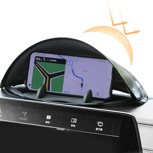 Maciun Navigations-Sonnenschutz, faltbarer Sonnenlichtblock, Navigations-Sonnenblende, Auto-Blendschutz, GPS-Sonnenschutz, Autozubehör für GPS-Navigator