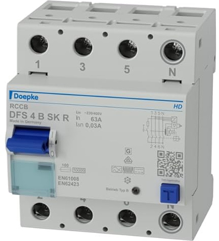 FI-Schalter allstromsensitiv DOEPKE DFS4 063-4/0,03-B SK