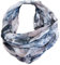 J26 Katze Fisch Cartoon Seide Sommer Loop Kätzchen Silk Stripes Regenbogen Rundschal (N Grau)