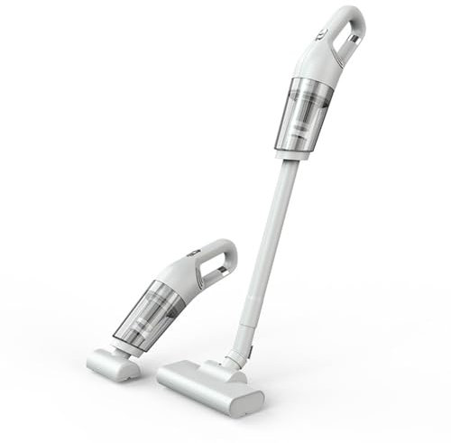 Aspirador inalámbrico aspirador de mango recargable, 15000Pa aspirador vertical inalámbrico aspirador de mano ligero potente, aspiradoras de escobas inalámbricas para suelos de madera dura, hogar y